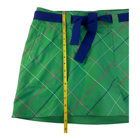 Nike Golf Skirt Short Combo Womens Size 14 Dri-Fit Tour Performance Green/Violet - Picture 5 of 16